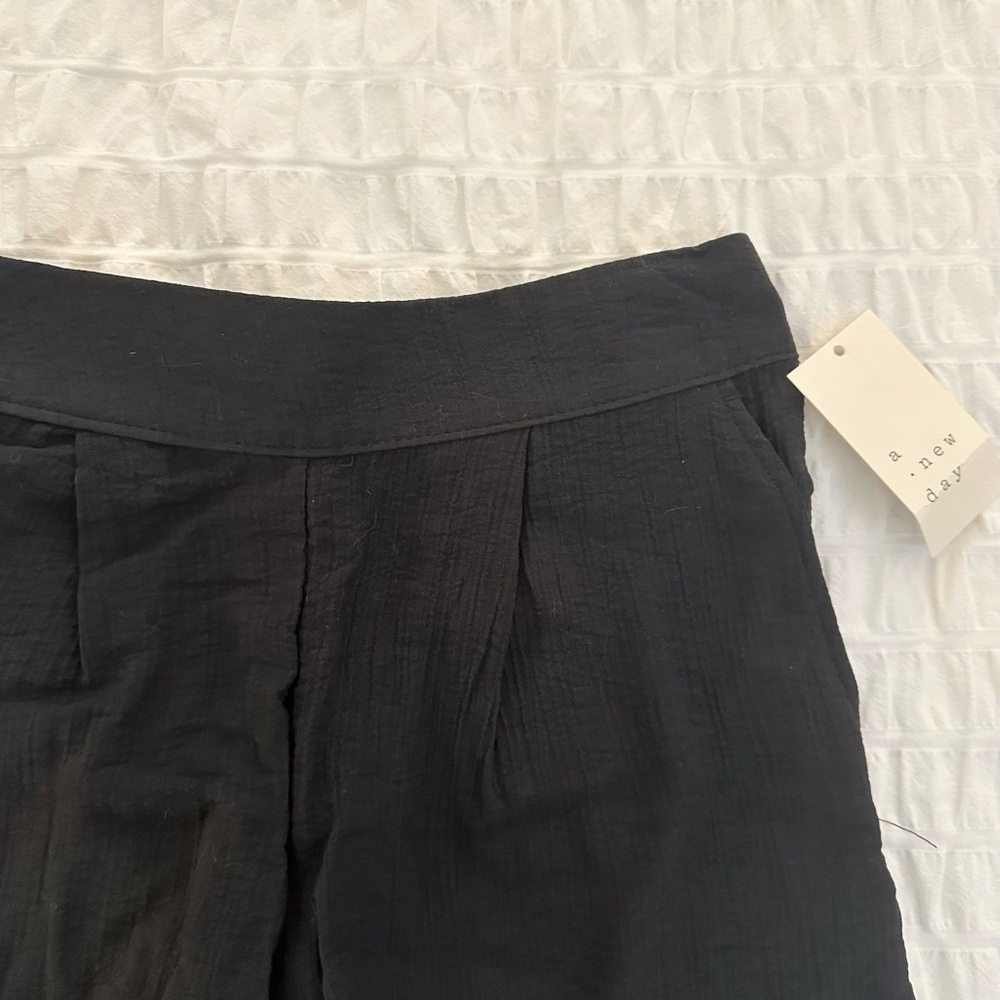 NWT a new day High Rise Gauze Shorts Black - Picture 3 of 7